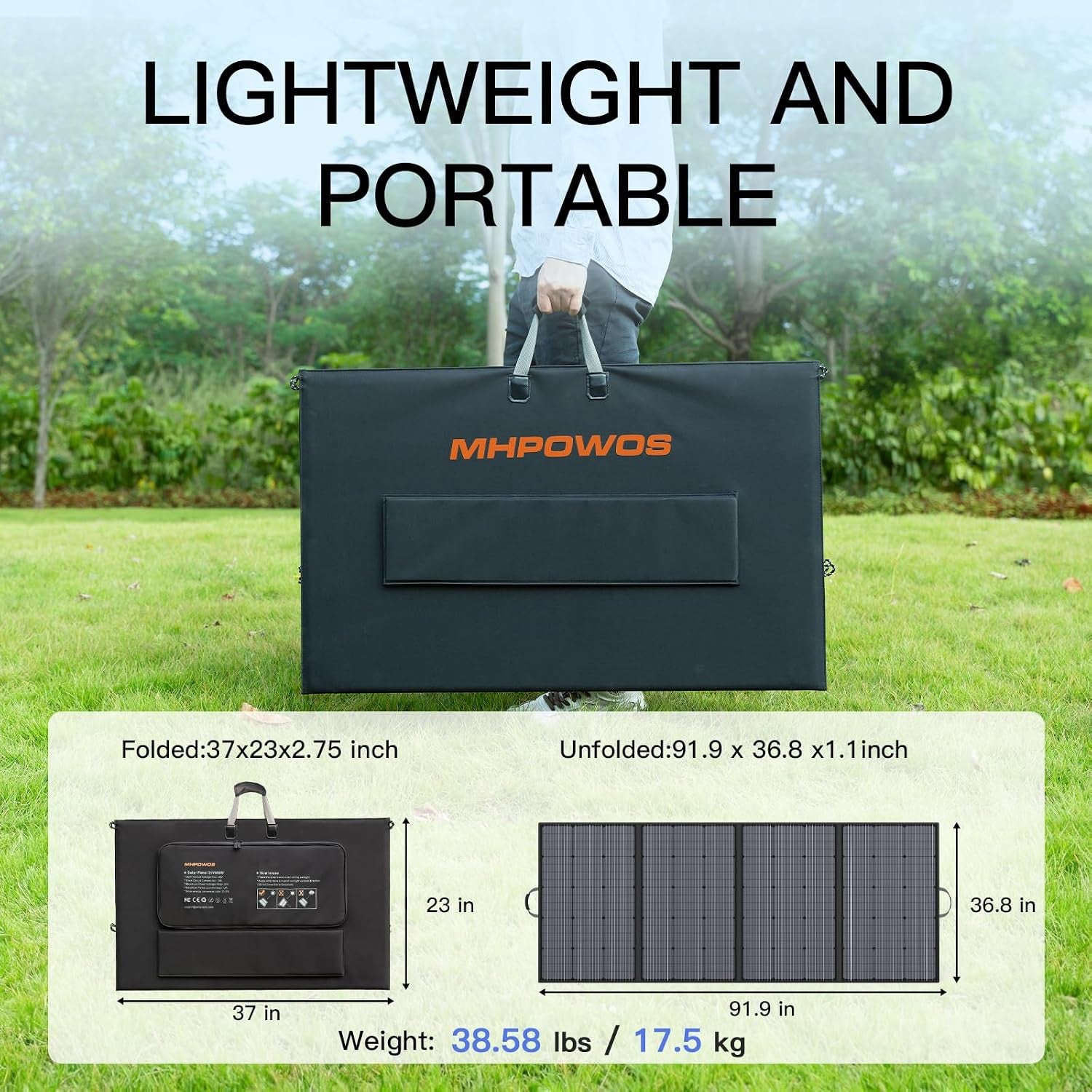 400W Portable Solar Panel Foldable Solar Charger for Power Station