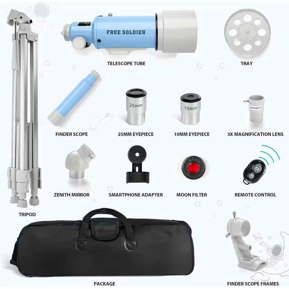 Telescope for Adult 70 Mm Aperture and 400 Mm Focal Length Professional Astronomy Telescope for Beginners
