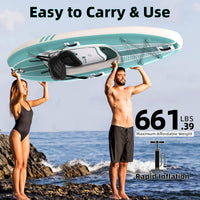 1-Person Inflatable Kayak with Drop-Stitch Floor, Lightweight, Portable, Durable Solo Kayak for Fishing, Touring, and Recreational Paddling, Blue (HIN Included)
