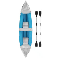 2-Person Inflatable Kayak with Paddles, Aluminum Oars, Repair Kit
