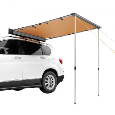 Car Side Awning Built for Outdoor Adventures, 4.6'x6.6' Coverage, UV50+ Protection, Waterproof PU3000mm