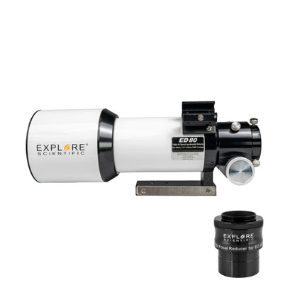 ED80 Essential Series Air-Spaced Triplet Refractor Telescope with 0.8x Focal Reducer