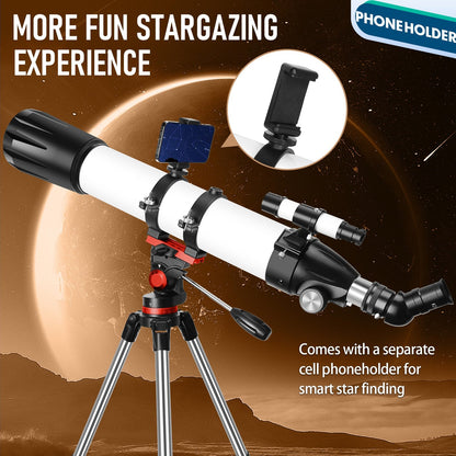 Dianfan Telescope,90Mm Aperture 800Mm Telescopes for Adults Astronomy,Port
