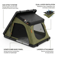 Rooftop Tent Built for 4-Season Adventures, Hard Shell Aluminum, Waterproof UV-Resistant, 30-Second Setup — How It Works